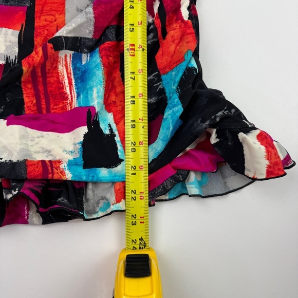 Christina Abstract Patterned One Piece Bathing with Skirt - Picture 6 of 13